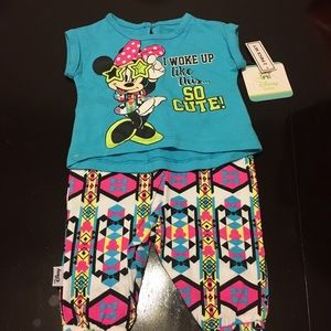 Disney Baby Minnie 2 Piece Set (Pants & Shirt) NEW